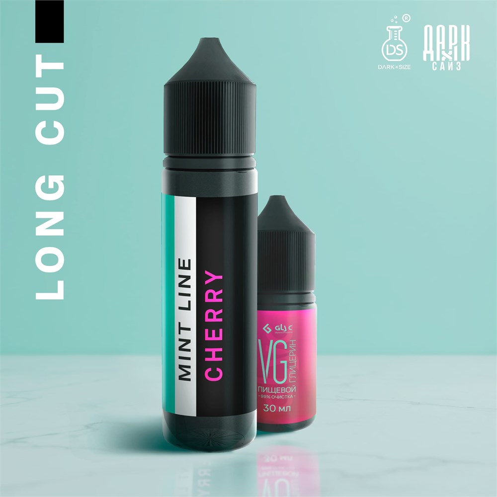 Ароматизатор DARK X SIZE Mint Line - "Cherry" (Сочная вишня с мягкой мятной свежестью) (LONG CUT)
